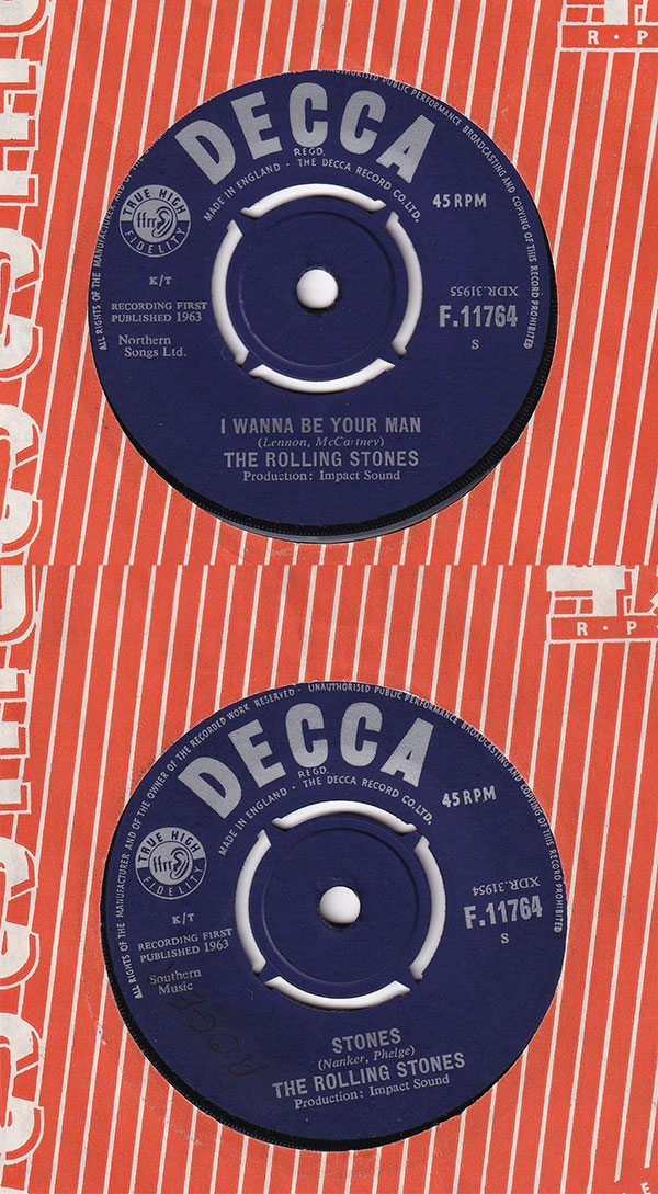 The Rolling Stones: I Wanna Be Your Man, 7" CS, UK, 1963 - 82 €