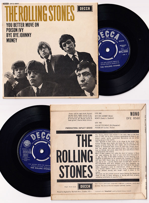 The Rolling Stones: The Rolling Stones - Decca DFE.8560, UK 1964, 7" EP