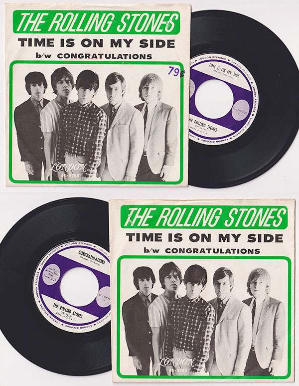 The Rolling Stones: Time Is On My Side - London 45-LON 9708 V, USA 1964, 7" PS