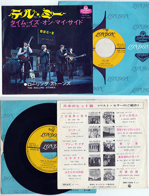 The Rolling Stones - Tell Me (You're Coming Back) - London TOP 1242 Japan 7" PS