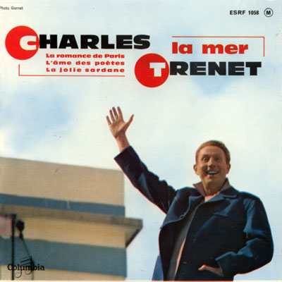 Charles Trénet : La Mer + 3, 7" EP, France, 1956 - £ 8.6