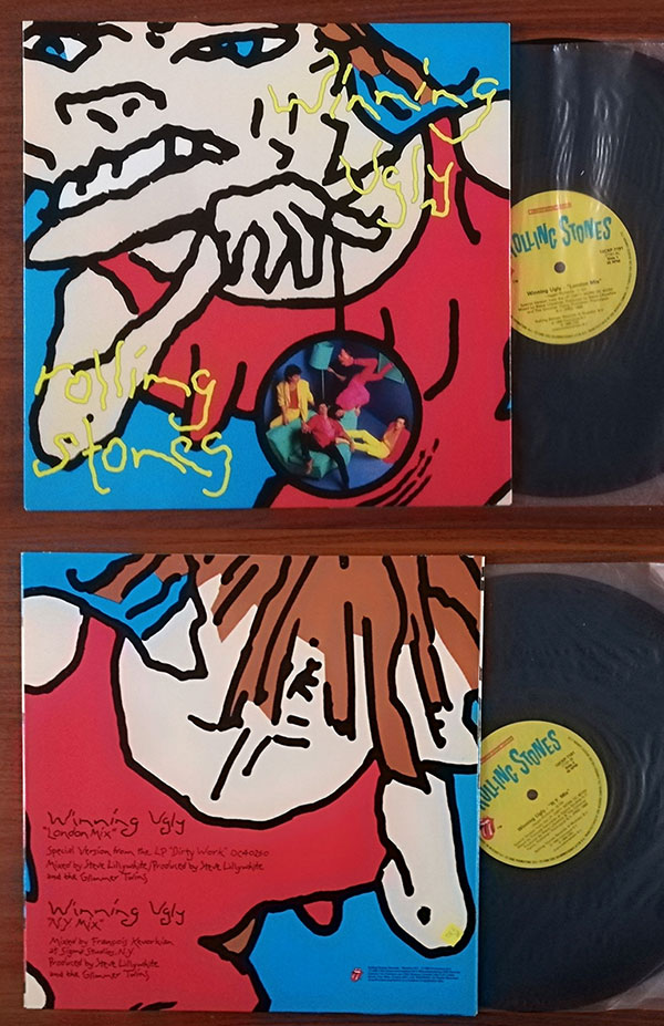 The Rolling Stones: Winning Ugly - CBS IC4 7186, Canada 1987, 12" PS