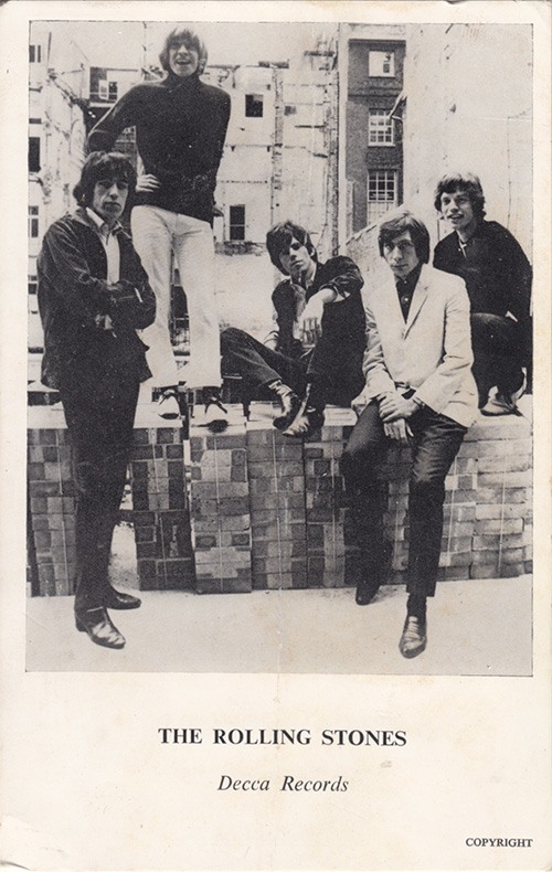 The Rolling Stones: promo Decca postcard (1966) - Decca, UK 1966, postcard