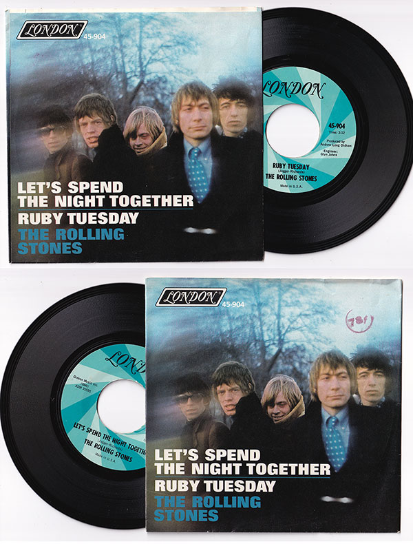 The Rolling Stones : Let's Spend The Night Together, 7" PS, USA, 1967 - $ 28.08
