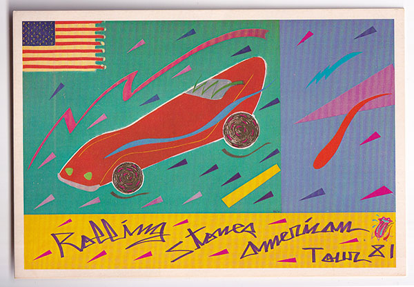 The Rolling Stones - American Tour 1981 post card -   USA postcard