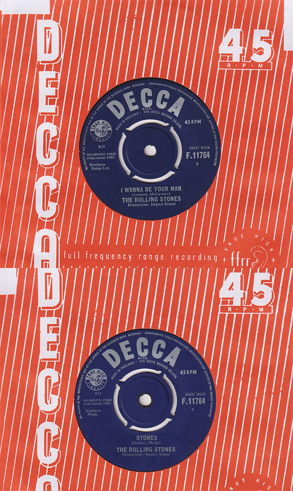 The Rolling Stones: I Wanna Be Your Man - Decca F.11764, UK 1963, 7" CS