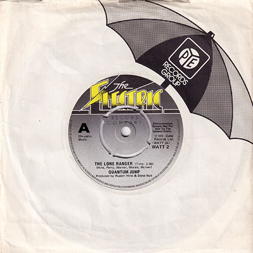 Quantum Jump: The Lone Ranger - Electric WATT 2, UK 1976, 7" CS