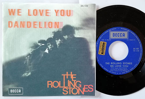 The Rolling Stones - We Love You - Decca 26.132 Belgium 7" PS
