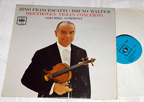 Beethoven / Zino Francescatti, Bruno Walter - Violin Concerto - CBS BRG 72006 UK LP