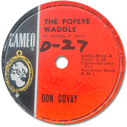 Don Covay : The Popeye Waddle - 10" from Philippines, 1963
