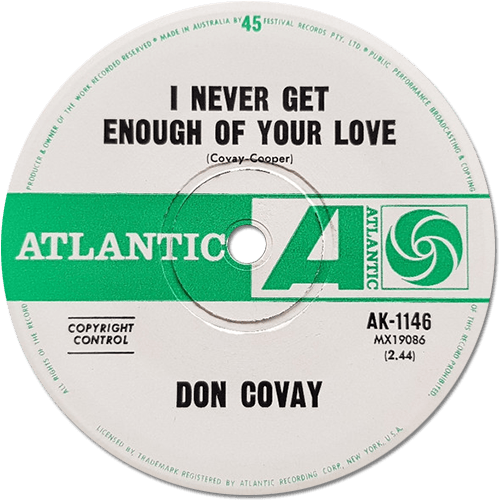 Don Covay : See-Saw - 7" from Australia, 1965