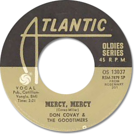 Don Covay and The Goodtimers : Mercy Mercy - 7" CS from USA, 1975
