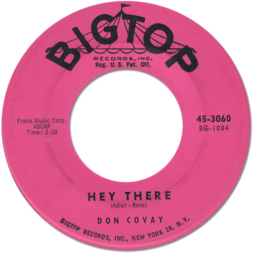 Don Covay : Hey There - 7" from USA, 1960