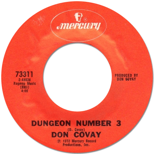 Don Covay : Overtime Man - 7" CS from USA, 1972