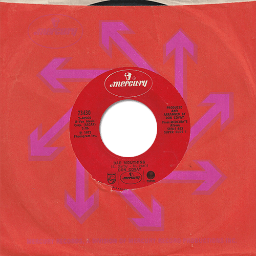 Don Covay : Somebody's Been Enjoying My Home - 7" CS from USA, 1973