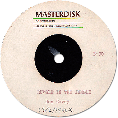 Don Covay - Rumble In The Jungle - Mercury  USA 10"