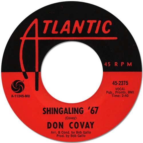 Don Covay : Shingaling '67 - 7" CS from USA, 1967