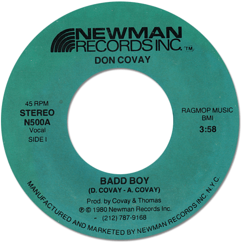 Don Covay : Badd Boy - 7" CS from USA, 1980