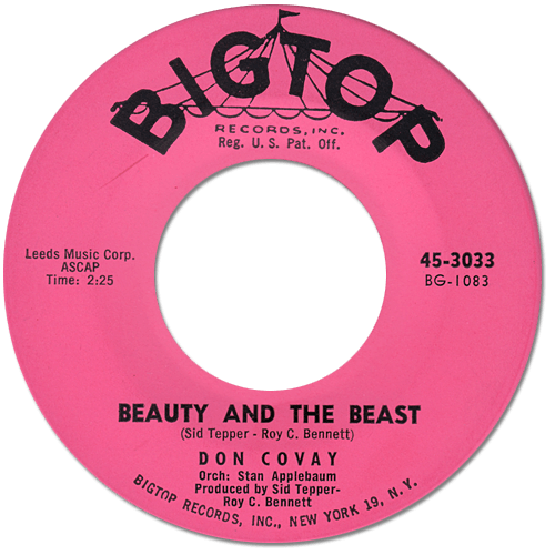 Don Covay : Beauty And The Beast - 7" CS from USA, 1960