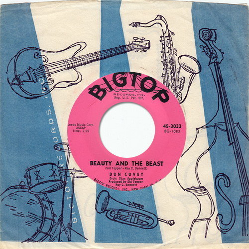 Don Covay : Beauty And The Beast - 7" CS from USA, 1960