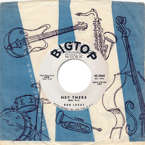 Don Covay : Hey There - 7" CS from USA, 1960