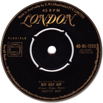 Pretty Boy (Don Covay) : Bip Bop Bip - 7" CS from Australia, 1958