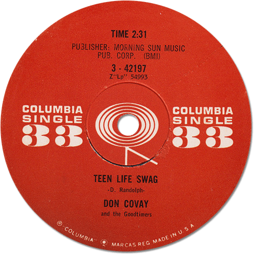 Don Covay and The Goodtimers : (Where Are You) Now That I Need You - 7" CS from USA, 1961