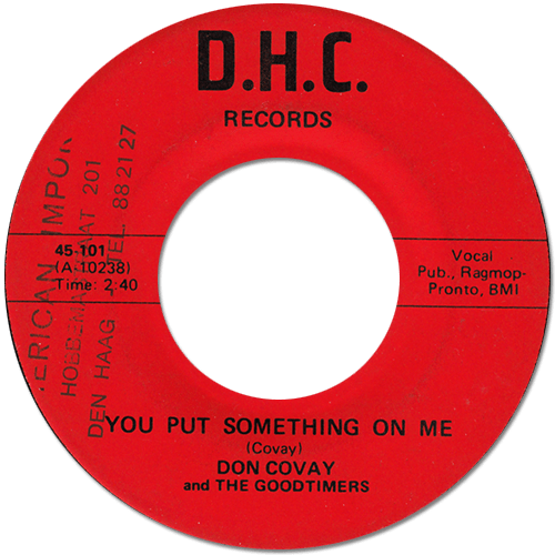 Don Covay and The Goodtimers : You Put Something On Me - 7" from USA, 1966