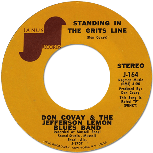 Don Covay and The Jefferson Lemon Blues Band : Sweet Thang - 7" CS from USA, 1971