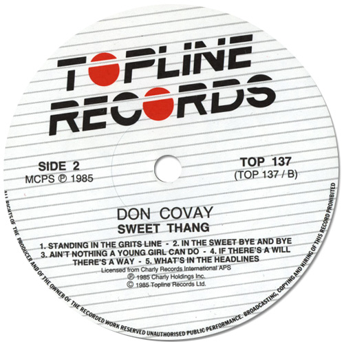 Don Covay: Sweet Thang - LP from UK, 1985