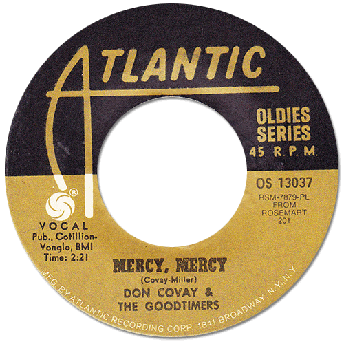 Don Covay and The Goodtimers : Mercy Mercy - 7" from USA, 1975