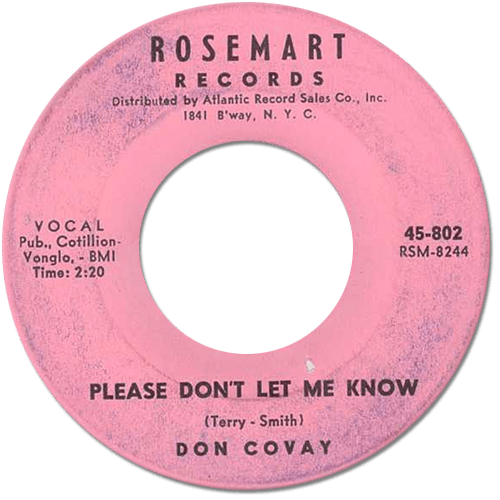 Don Covay : Take This Hurt Off Me  - 7" CS from USA, 1964
