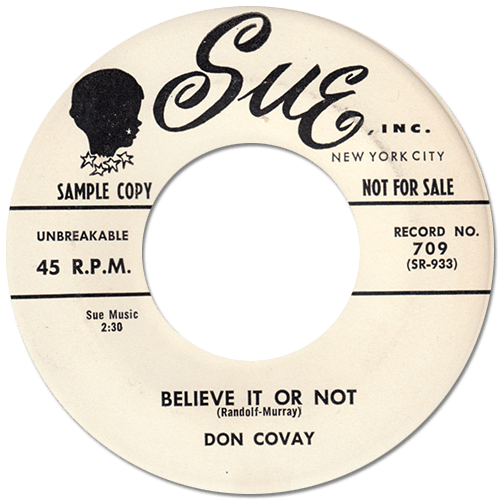 Don Covay : Believe It Or Not - 7" from USA, 1958