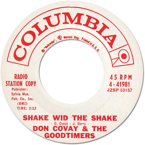 Don Covay : Shake Wid The Shake - 7" CS from USA, 1961