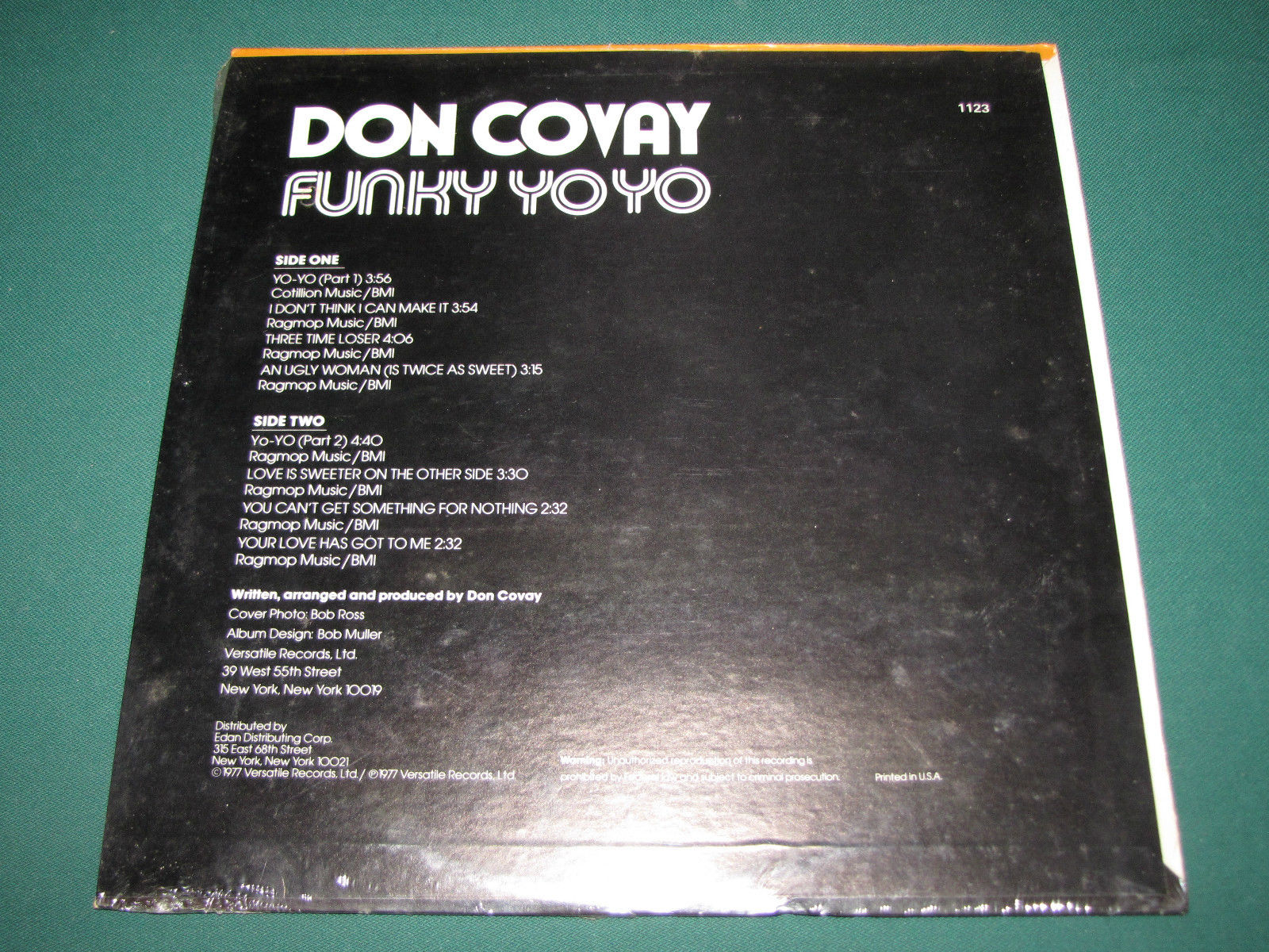 Don Covay : Funky YoYo - LP from USA, 1977