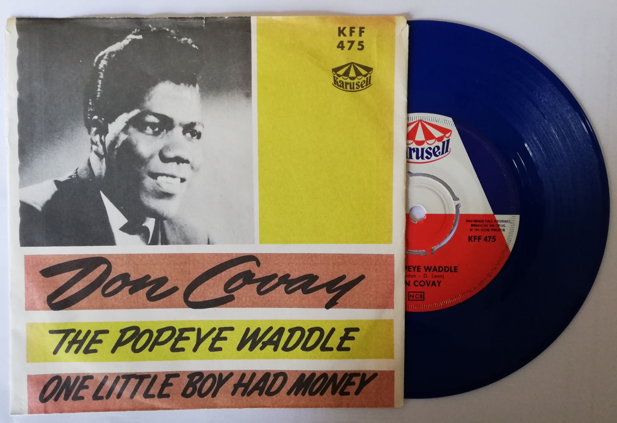 Don Covay - The Popeye Waddle - Karusell KFF 475 Sweden 7" PS