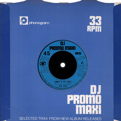 Don Covay - Rumble In The Jungle - Phonogram DJ 14 UK 7" CS