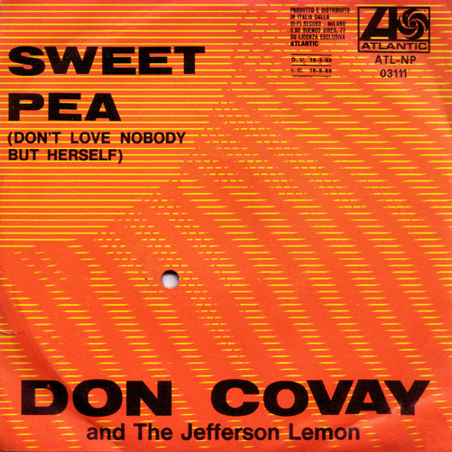 Don Covay and The Jefferson Lemon Blues Band: Sweet Pea (Don't Love Nobody But Herself), Italy [1969]