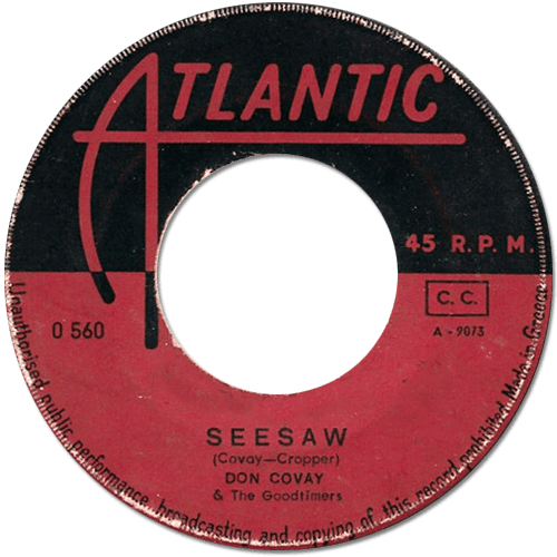 Don Covay and The Goodtimers : See-Saw - 7" CS from Greece, 1965