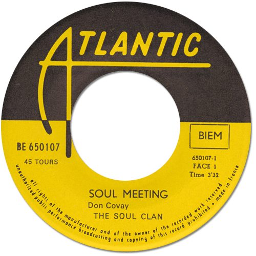 The Soul Clan (Arthur Conley, Ben E. King, Don Covay, Joe Tex, Solomon Burke) : Soul Meeting - 7" PS from Belgium, 1968