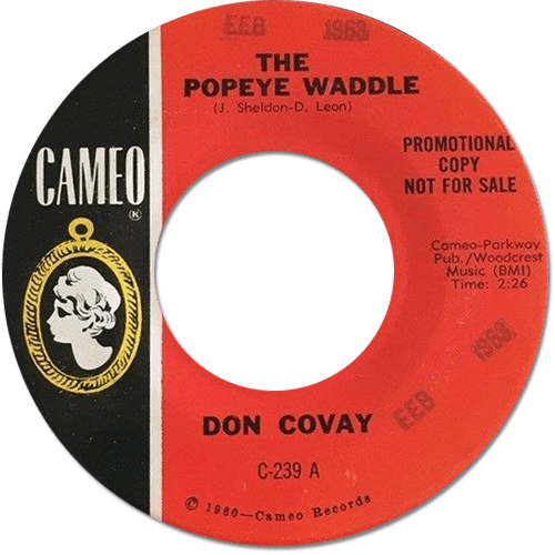 Don Covay : The Popeye Waddle - 7" CS from USA, 1963