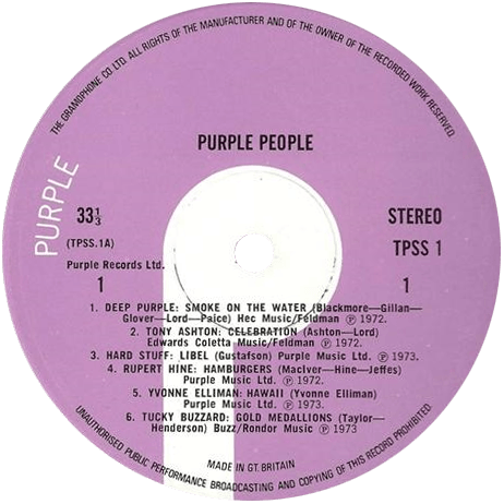 V/A incl. Rupert Hine, Deep Purple, Yvonne Elliman, etc. : Purple People - LP from UK, 1973