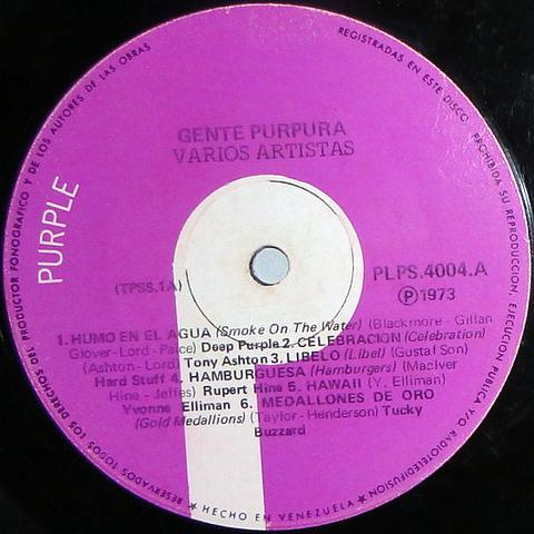 V/A incl. Rupert Hine, Deep Purple, Yvonne Elliman, etc. : Purple People - LP from Venezuela, 1973