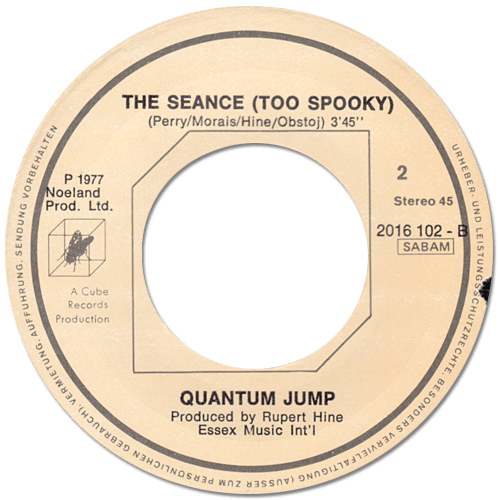Quantum Jump - The Lone Ranger - Cube 2016102 Belgium 7" PS