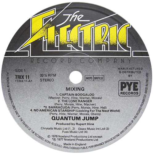 Quantum Jump - Mixing - Electric TRIX 11 UK LP