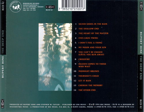 Rupert Hine - The Deep End - Borderline BLCD 02 Sweden CD