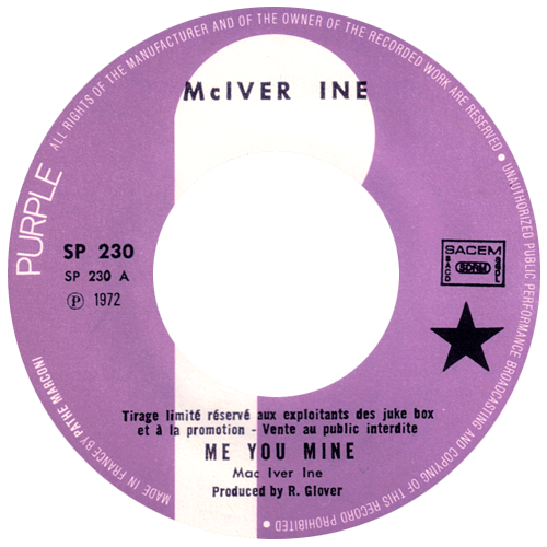 Rupert Hine : Me You Mine - 7" from France, 1972