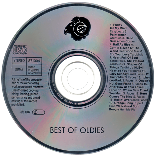 V/A incl. Rupert Hine, etc. : Sound of Music - Best of Oldies - CD from Germany, 1987