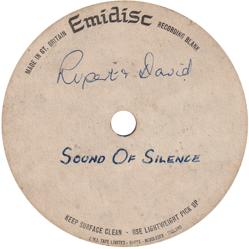 Rupert and David (Rupert Hine) - The Sound of Silence - Decca F 12306 UK 7"