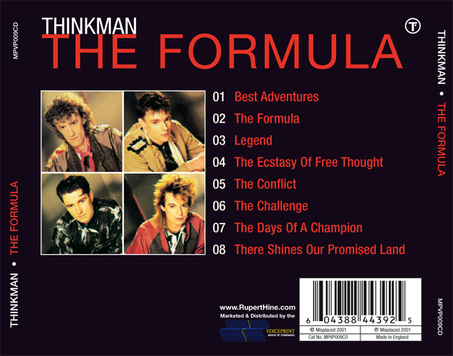 Thinkman - The Formula - VoicePrint MPVP 009 CD UK CD